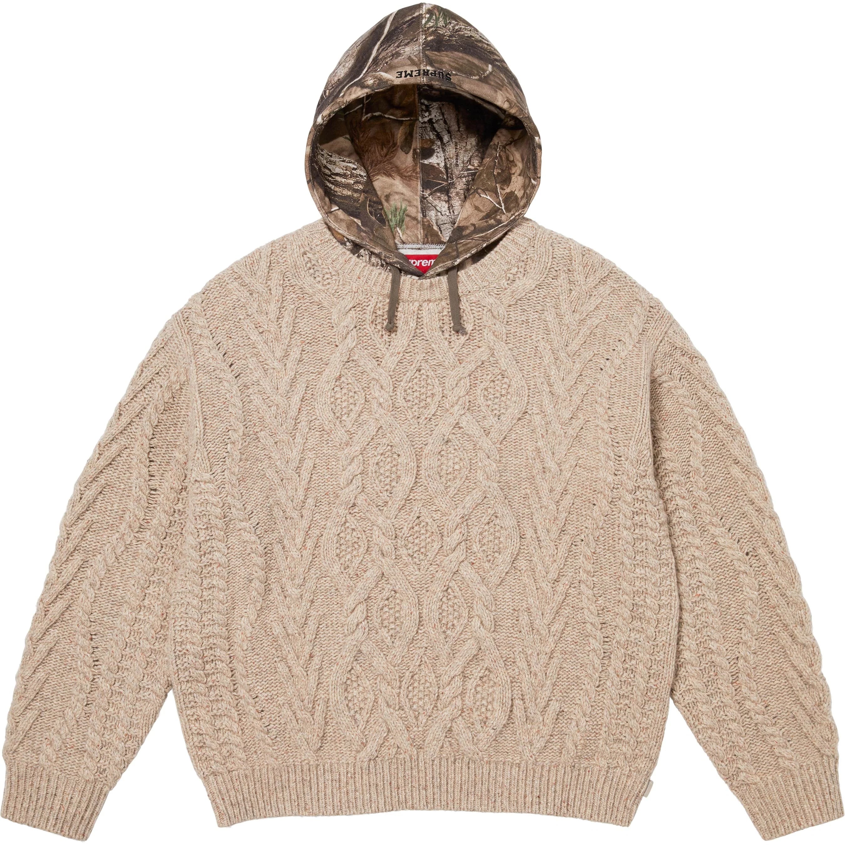 Cable Hooded Sweater view 8
